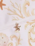 River Island Cream Chain Border Print Embellished Swimsuit
