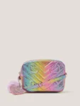 Monsoon Pink Quilted Rainbow Bag