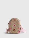 River Island Brown Kiss Monogram Festival Bag
