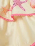 River Island Yellow Sea Shell Hanky Hem Bikinis & Skirts Set
