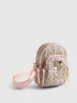 River Island Brown Monogram Festival Bag