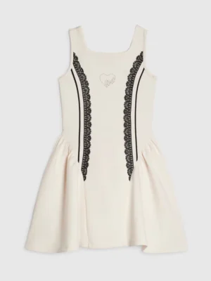 River Island Cream Premium Lace Prom Dress