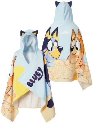 Character Blue Bluey And Bingo Swim & Beach Wrap Towel Poncho