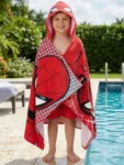 Character Red Marvel Spider-Man Swim & Beach Wrap Towel Poncho