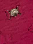 River Island Red Shell Texture Belt Swimsuit