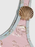 River Island Pink Foil Shell Asymetric Bikini