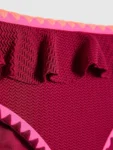 River Island Red Frill Whipstitch Bikini