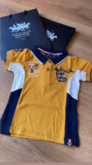 Monte Blaze Yele Club Kids Colorblock Polo Shirt