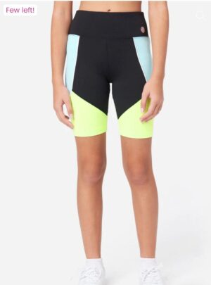 Justice Girls Colorblock Bike Shorts
