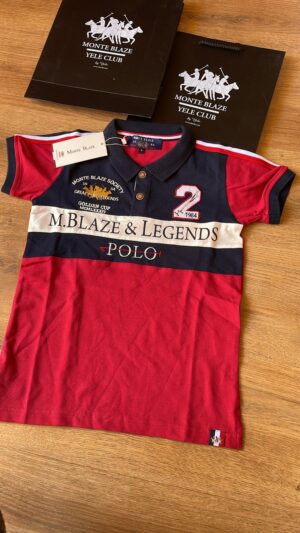 Monte Blaze Yele Club Kids Colorblock Polo Shirt