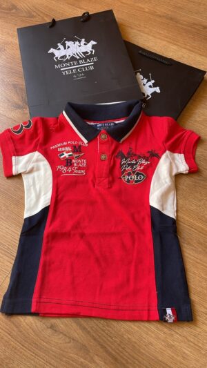 Monte Blaze Yele Club Kids Colorblock Polo Shirt