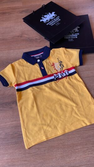 Monte Blaze Yele Club Kids Chest Stripe Polo Shirt