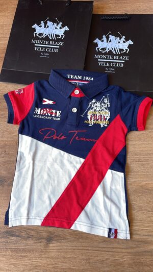 Monte Blaze Yele Club Kids Colorblock Polo Shirt