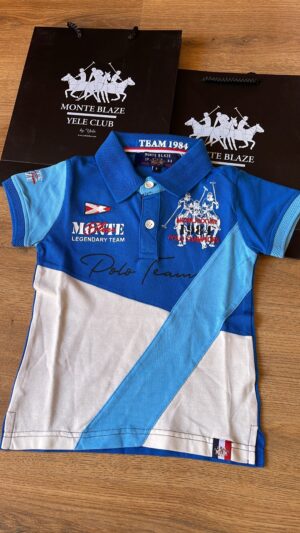 Monte Blaze Yele Club Kids Colorblock Polo Shirt