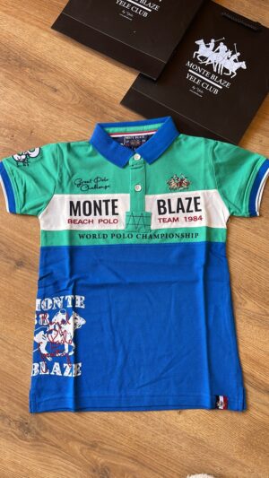 Monte Blaze Yele Club Kids Colorblock Polo Shirt
