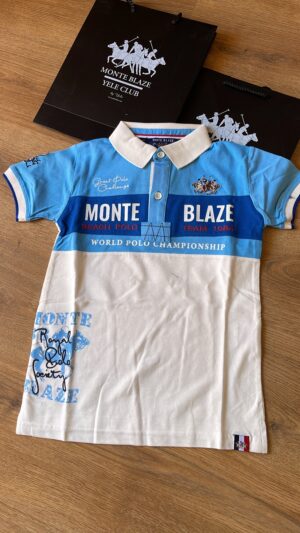 Monte Blaze Yele Club Kids Colorblock Polo Shirt
