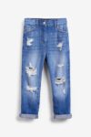 Distressed Mom 100% Cotton Jeans