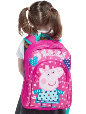 Character Pink Stars and Hearts Peppa Pig Backpack