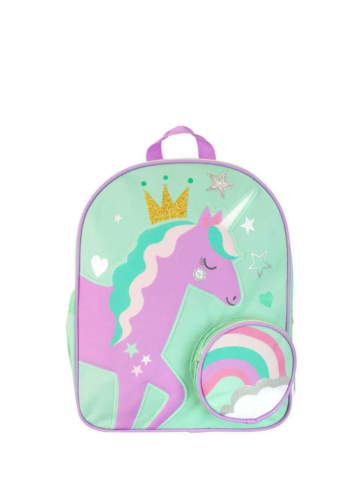 Harry Bear Green Unicorn Animal Print Backpack
