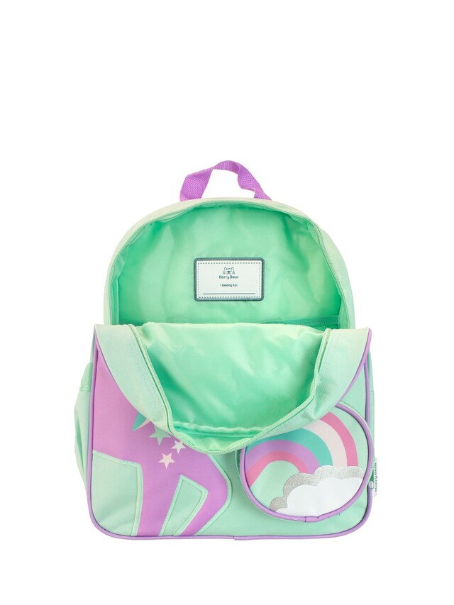 Harry Bear Green Unicorn Animal Print Backpack