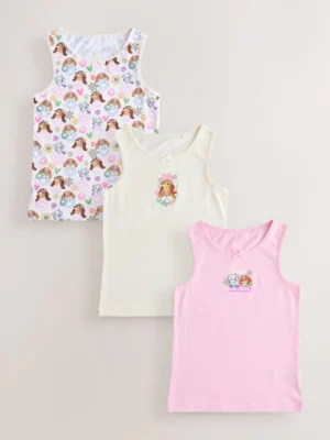 Ecru/Pink Paw Patrol Vests 3 Pack