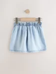 Mid Blue Denim Shorts