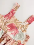 Chocolate Brown Linen Summer Dress