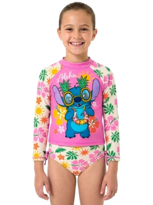 Character Pink Lilo & Stitch Two Piece Swimsuit Set