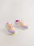 Multi Bright Standard Fit (F) Lace-Up Colourblock Trainers