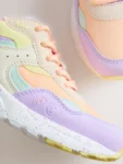 Multi Bright Standard Fit (F) Lace-Up Colourblock Trainers