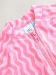 Pink Cherry Wave Sunsafe Swimsuit