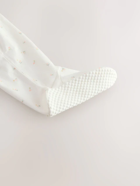Ecru White Daddy Family Baby Sleepsuit