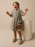 Chocolate Brown Short Sleeve Jersey Dress