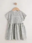 Chocolate Brown Short Sleeve Jersey Dress