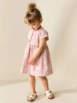 Pink Floral Jersey Dress