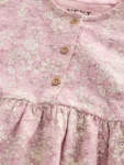 Pink Floral Jersey Dress