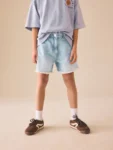 Mid Blue Denim Bermuda Shorts