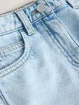 Mid Blue Denim Bermuda Shorts