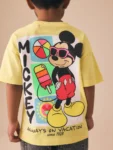 Yellow Mickey Mouse Short Sleeve T-Shirt