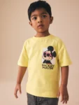 Yellow Mickey Mouse Short Sleeve T-Shirt