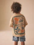 Tan Brown Mickey Mouse Short Sleeve T-Shirt
