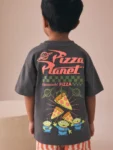 Charcoal Grey Aliens Toy Story Short Sleeve T-Shirt