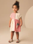 Patchwork Strawberry Jersey Dress