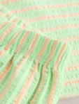 Pink Plants Character Short Sleeve Top and Wide Trousers Set