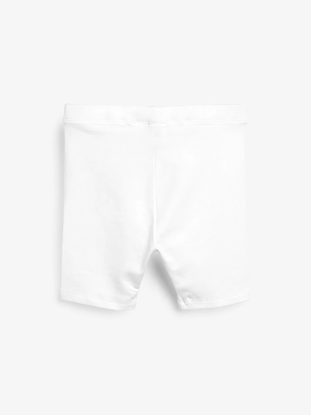 White Cycle Shorts