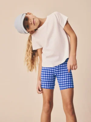 Lilac/Purple Gingham Cycle Shorts