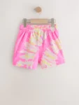 Pink/Yellow Tie Dye Jersey Shorts