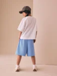 Light Blue Oversized Shorts