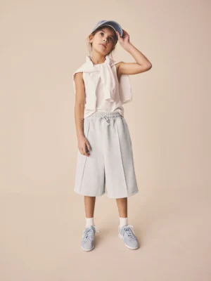 Grey Marl Oversized Shorts