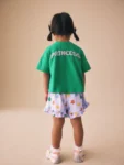 Green Disney Princess Shorts Set